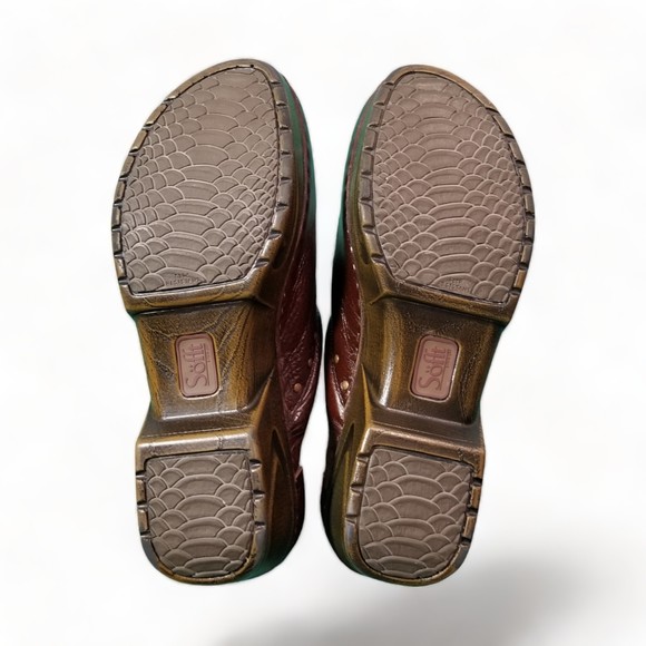 Sofft Brand Brown Leather Clogs Brass Studs Slip Resistant Soles Women's Size 9 - Picture 10 of 15